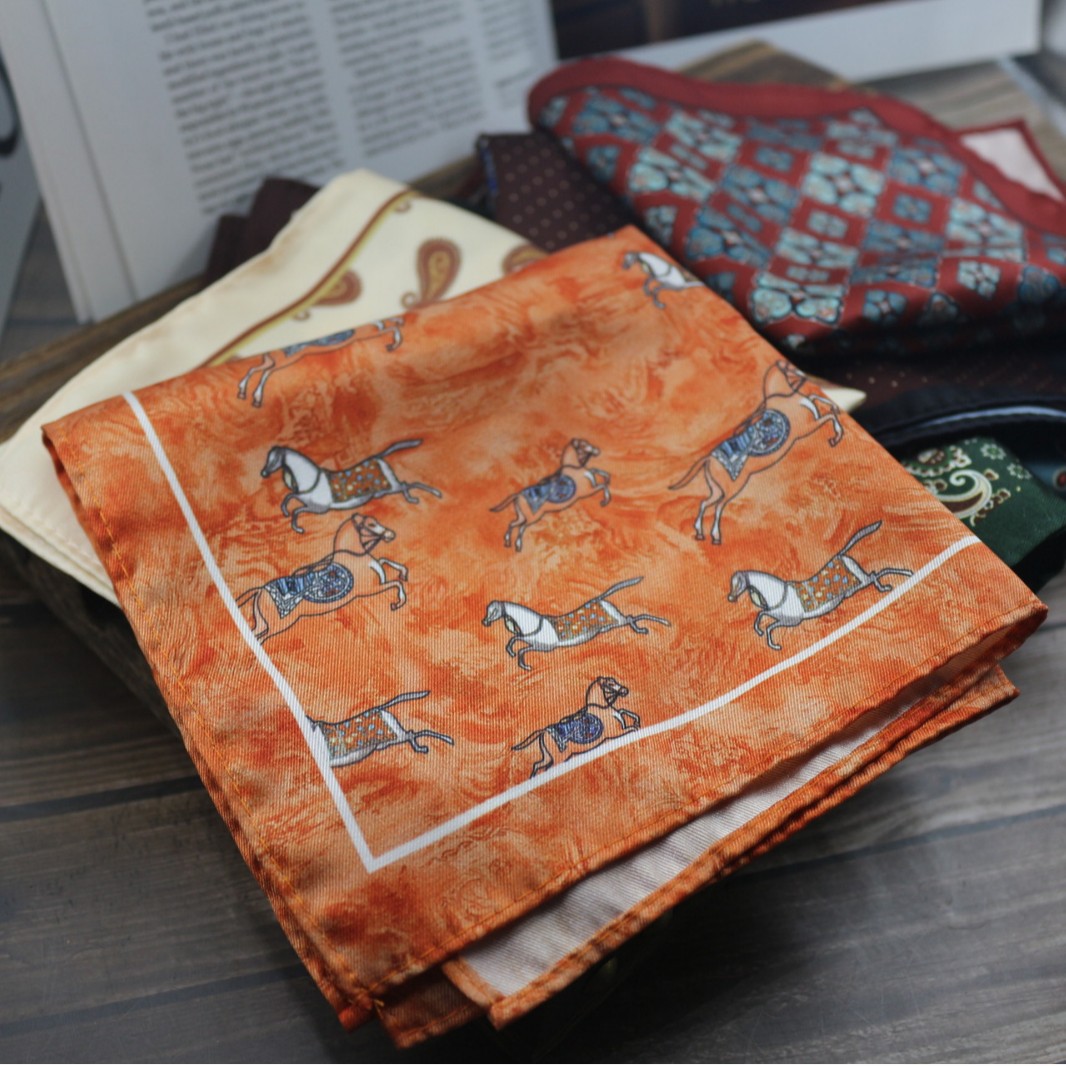 Vintage Print Pocket Square  M - đánh giá và giá Formal Wear Men H&M