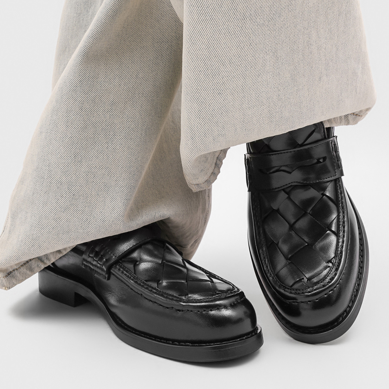 Men handmade woven penny loafe - đánh giá và giá Men Formal Wear In Summer