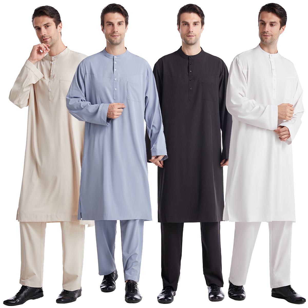 Muslim Men Jubba Thobe 2 Pice  - đánh giá và giá Arabic Formal Wear Men
