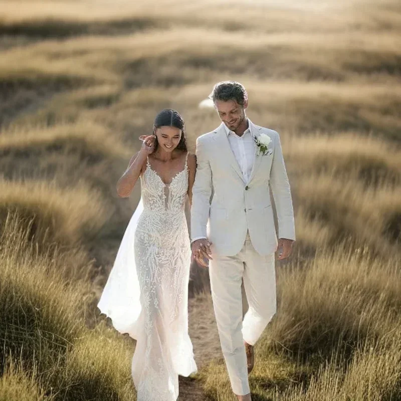Linen Wedding Tuxedo For Men S - đánh giá và giá Men Formal Wear In Summer