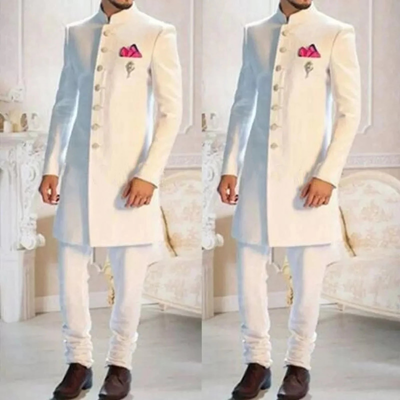 Thiết Kế Thời Trang Trắng Cổ Á - đánh giá và giá Men'S Formal Ethnic Wear